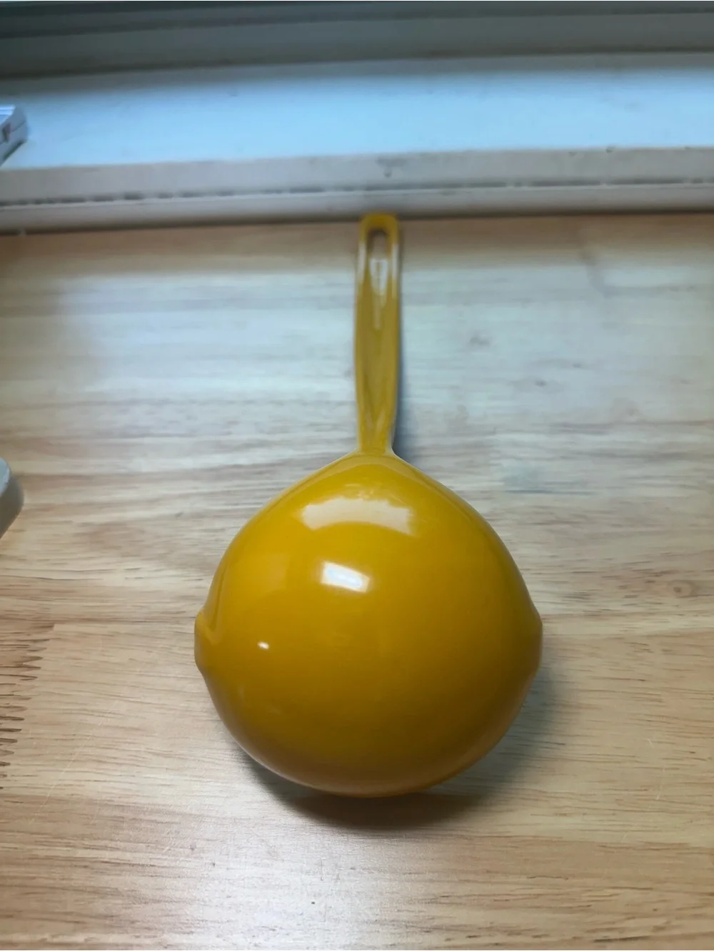 Vintage rare melamine ware Yellow Serving Ladle serving spoon retro